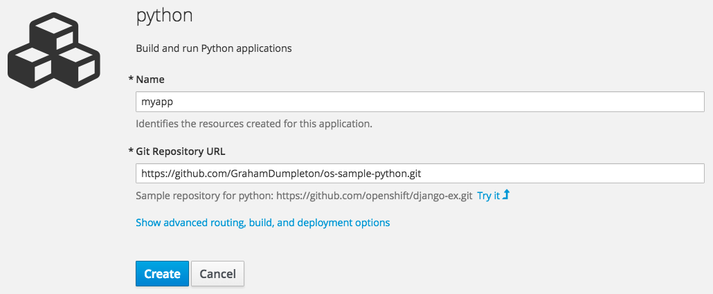 create-python-application