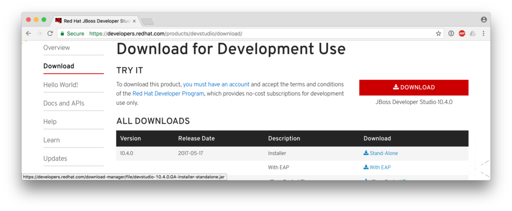 Developers JBDS Download