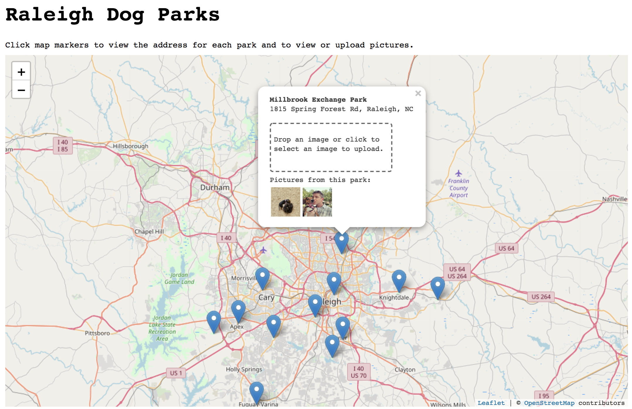 Raleigh Dog Parks screenshot
