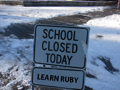 School closed today, learn Ruby picture