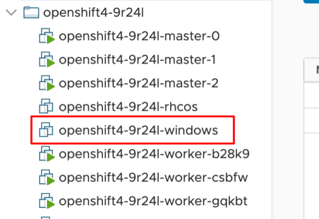 Windows Container Support for Red Hat OpenShift On vSphere